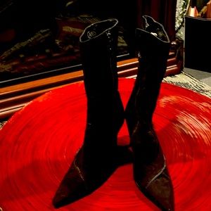 Womens  Carlos by Carlos Santana suede Ankle Boots size 10 M